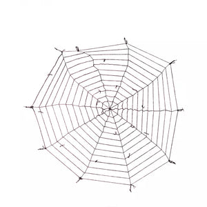 9 Ft Black Rope Spider Web Decoration