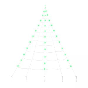 10 ft. Light-Up Green Spider Web