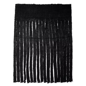 Black Shredded Curtain
