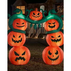 9 Ft Light-Up Jack-O'-Lantern Archway Inflatable Decoration
