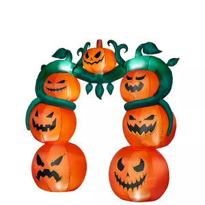 9 Ft Light-Up Jack-O'-Lantern Archway Inflatable Decoration