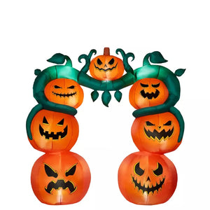 9 Ft Light-Up Jack-O'-Lantern Archway Inflatable Decoration