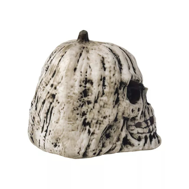 Black and White Pumpkin Skull