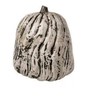 Black and White Pumpkin Skull