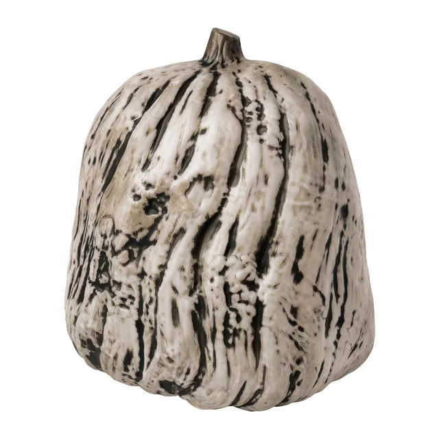 Black and White Pumpkin Skull