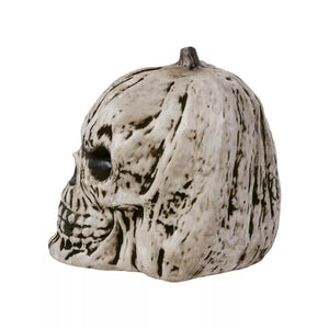 Black and White Pumpkin Skull