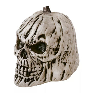 Black and White Pumpkin Skull