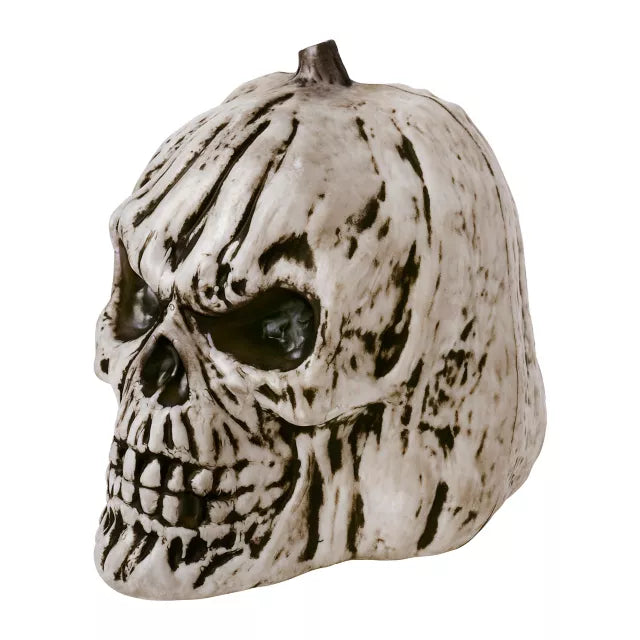 Black and White Pumpkin Skull