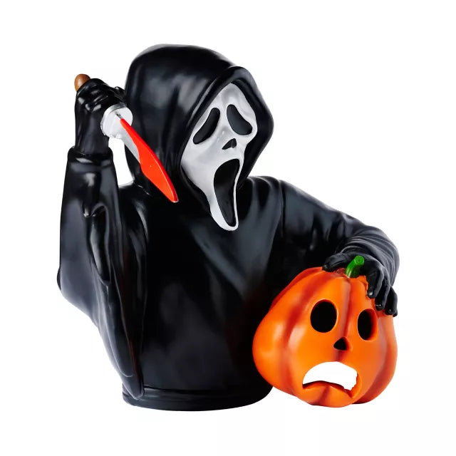 Light-Up Ghost Face Bust Statue