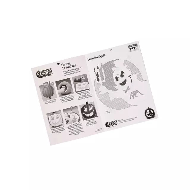 Eerie Specters Pumpkin Stencil Book