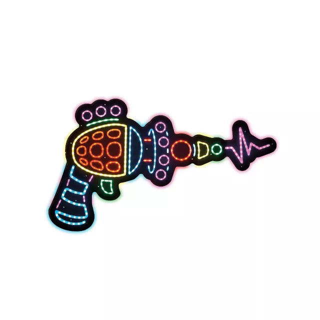 Cotton Candy Gun Light-Up Neon Sign - Killer Klowns from Outer Space