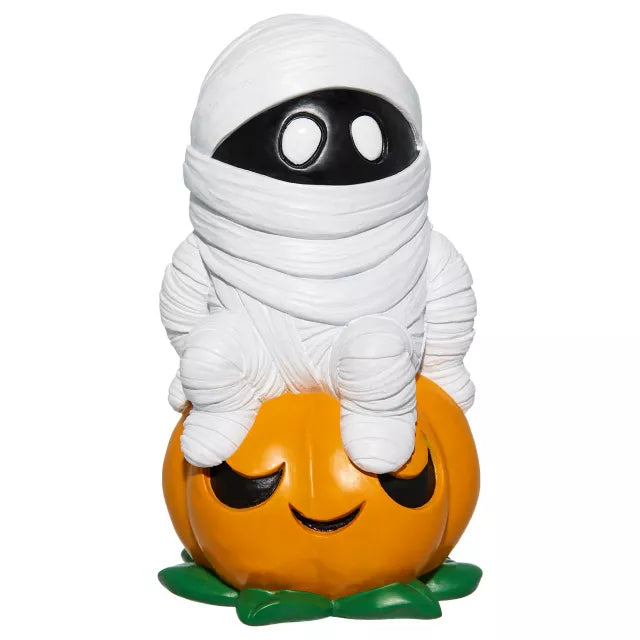 Pumpkin Mummy Tabletop Statue