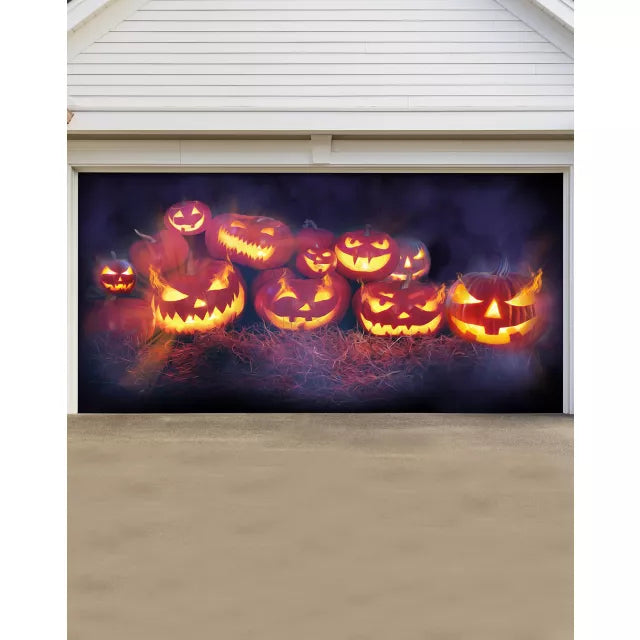 Evil Pumpkins Garage Double Door Cover