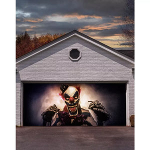 Creepy Carney Garage Double Door Cover
