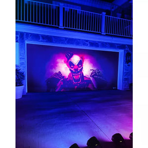 Creepy Carney Garage Double Door Cover