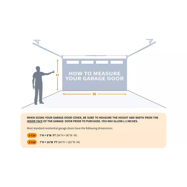 Creepy Carney Garage Double Door Cover