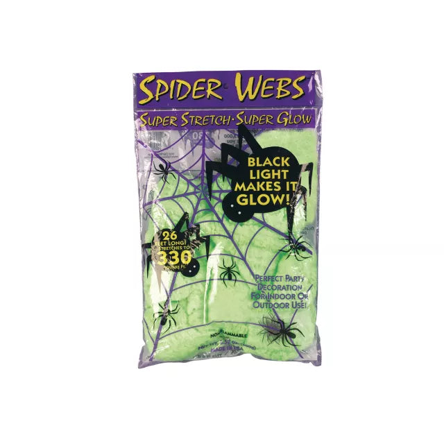 Superstrech Glow in the Dark Spider Web Decoration