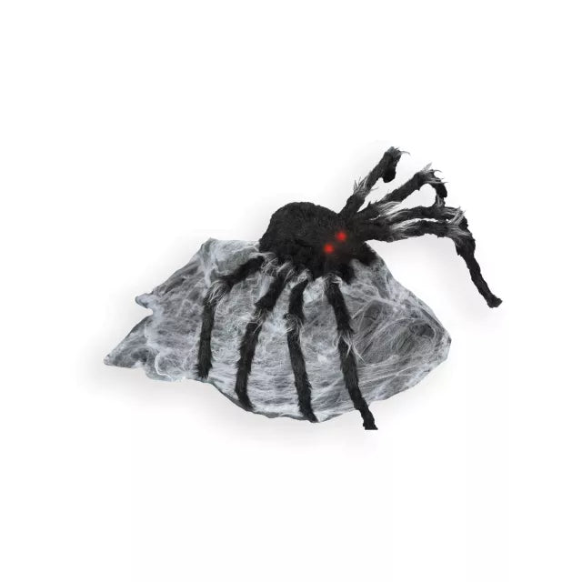 21 In LED Black Jumping Spider Animatronic