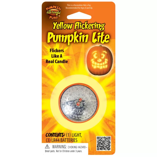 Yellow Flicker Pumpkin Light