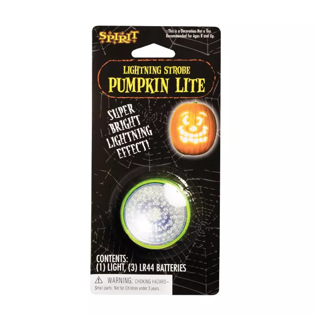 White Strobe Pumpkin Light