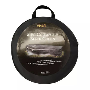 5 Ft Printed Fabric Collapsible Coffin