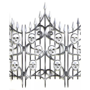 3 Ft Skull Swirl Fence