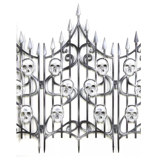 3 Ft Skull Swirl Fence