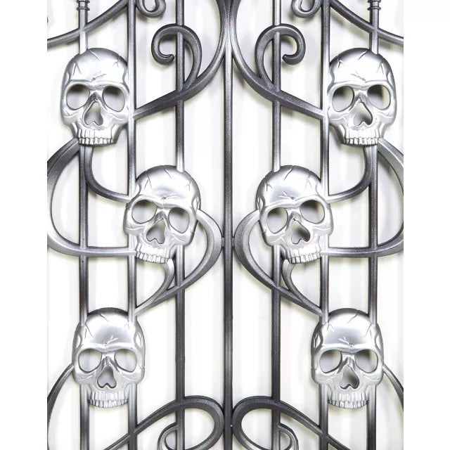 3 Ft Skull Swirl Fence