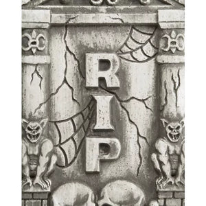 2 Ft Skull and Gargoyle Tombstone