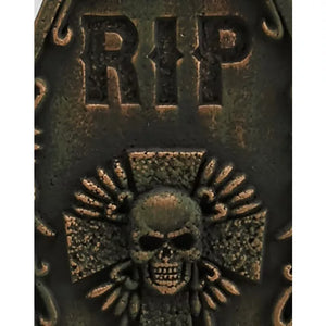 2 Ft RIP Skull Tombstone