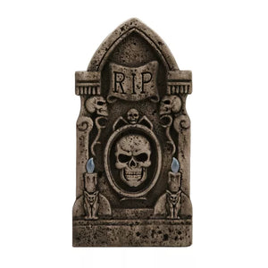 Light-Up Skull Tombstone