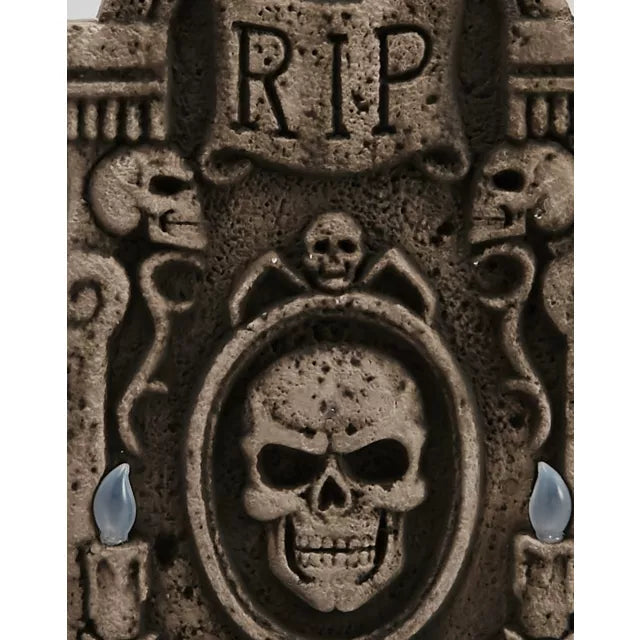 Light-Up Skull Tombstone