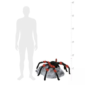 21 Inch LED Red and Black Jumping Spider Animatronic
