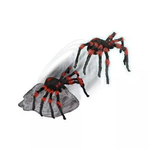 21 Inch LED Red and Black Jumping Spider Animatronic