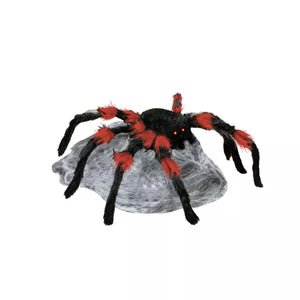 21 Inch LED Red and Black Jumping Spider Animatronic