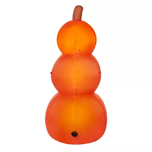 4 Ft Light-Up Pumpkin Stack Inflatable Decoration