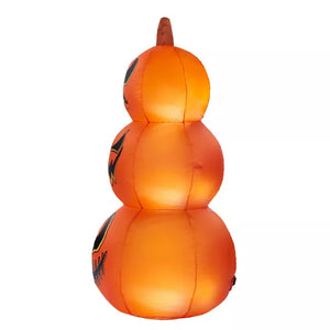 4 Ft Light-Up Pumpkin Stack Inflatable Decoration
