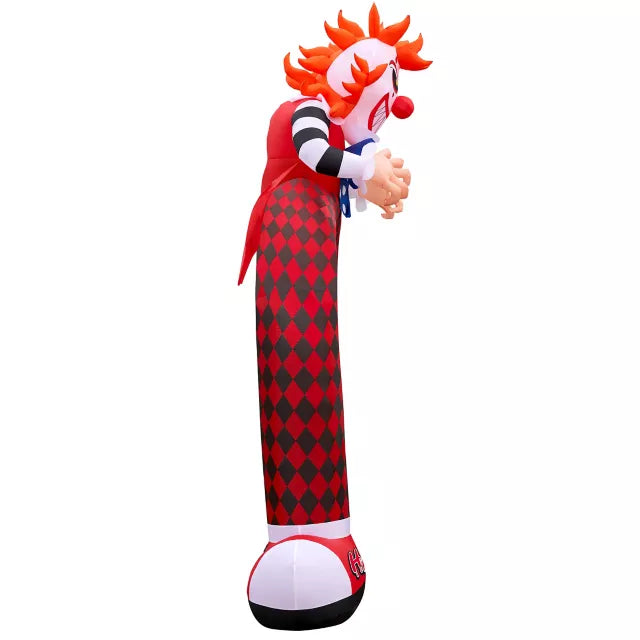 12 Ft LED Scary Clown Archway Inflatable Decoration