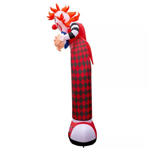 12 Ft LED Scary Clown Archway Inflatable Decoration
