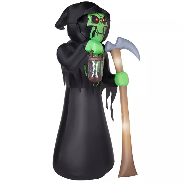 8 Ft Grim Reaper Light-Up Inflatable Decoration