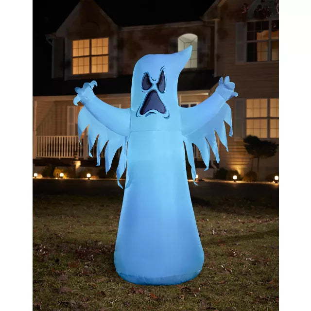 8 Ft Light-Up Ghost Inflatable Decoration