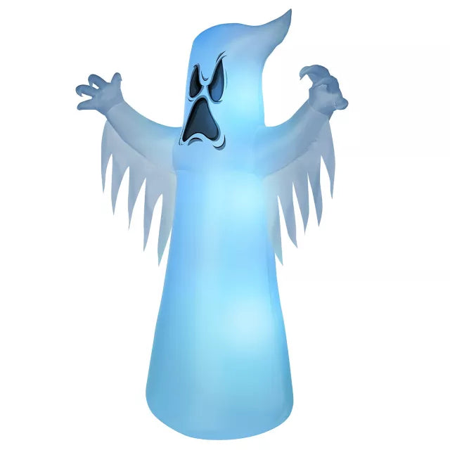 8 Ft Light-Up Ghost Inflatable Decoration