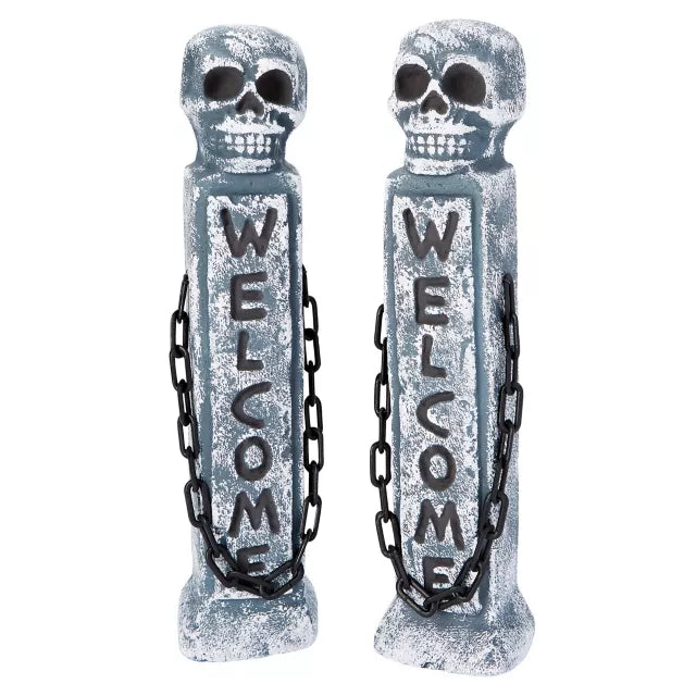 21 Inch Welcome Tombstone Pillars