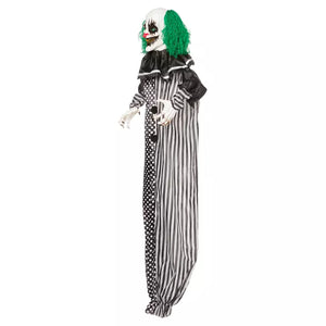 5 Ft Animated Light-Up Clown Hanging Prop - Decorations