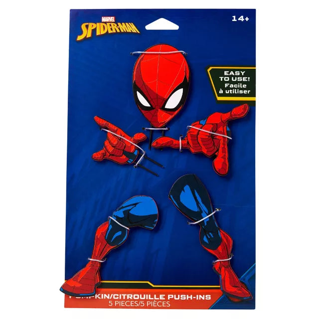 Spider-Man Pumpkin Push-In Decoration