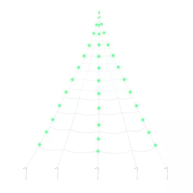 10 ft. Light-Up Green Spider Web