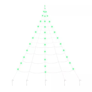 10 ft. Light-Up Green Spider Web