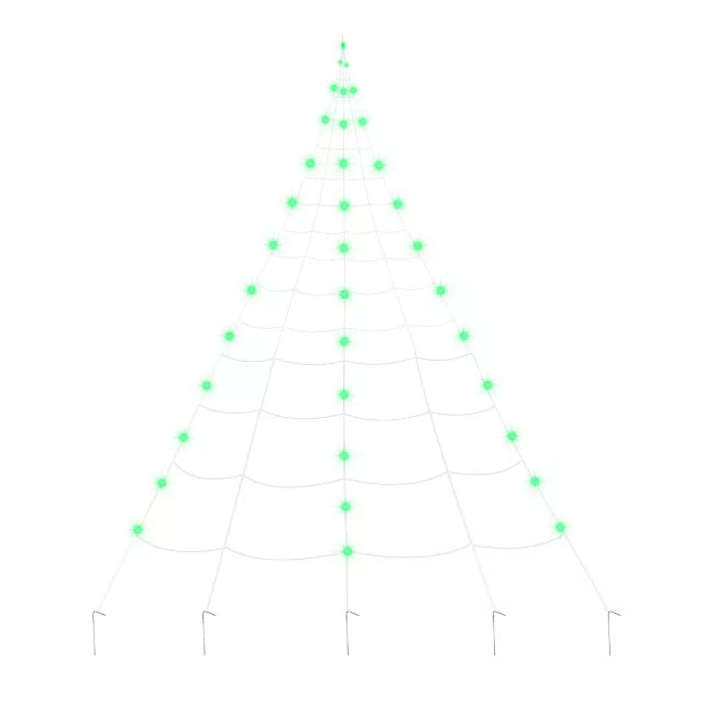 10 ft. Light-Up Green Spider Web