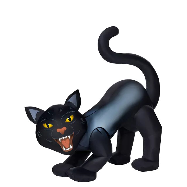 4 Ft Light-Up Scary Cat Inflatable - Decorations