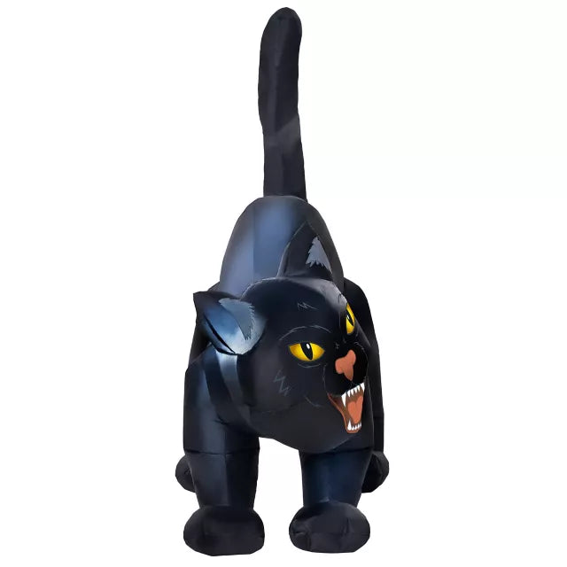 4 Ft Light-Up Scary Cat Inflatable - Decorations